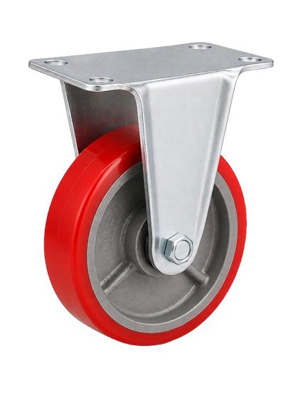 RED P.U. CASTER WHEEL HD (FIX)
